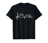 Mon cœur Bat pour Les Chiens - Patte de Chien avec cœur - T-Shirt Graphique avec Valeur