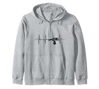 Mon cœur bat pour les instruments de musique Sweat à Capuche
