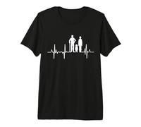 Mon cœur Bat pour Mes Petits-Enfants ECG T-Shirt Haut de Gamme