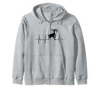 Mon cœur bat pour mon chihuahua ECG Sweat à Capuche