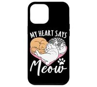 Mon cœur Dit Miaou Coque pour iPhone 12 Pro Max