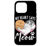 Mon cœur Dit Miaou Coque pour iPhone 16 Pro
