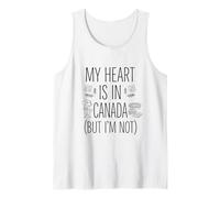 Mon cœur est au Canada (mais Je ne suis Pas) - Souvenir Canadien Débardeur