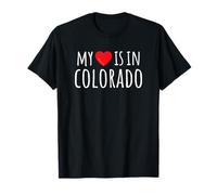 Mon CŒUR EST dans Le Colorado Joli État américain T-Shirt