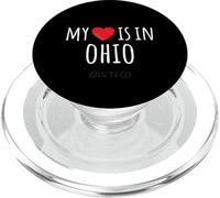 Mon CŒUR EST dans L'OHIO Joli État américain PopSockets PopGrip pour MagSafe