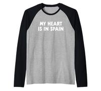 Mon cœur est en Espagne Manche Raglan