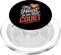 Mon cœur est sur ce Court de Tennis PopSockets PopGrip pour MagSafe