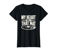 Mon cœur est sur ce Tapis One Ink Wrestling T-Shirt Graphique avec Valeur