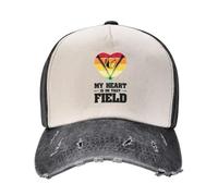 Mon cœur est sur ce Terrain célébrant l’Amour du Baseball Casquette de Baseball Rugby Sac de Plage de Luxe Casquettes Hommes Casquettes Femmes