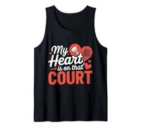 Mon cœur est sur ce Terrain de Badminton Débardeur