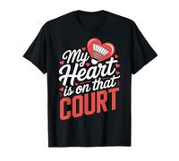 Mon cœur est sur ce Terrain de Badminton T-Shirt