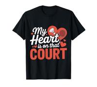 Mon cœur est sur ce Terrain de Badminton T-Shirt