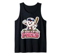 Mon cœur est sur ce Terrain de Baseball, Maman, Maman, Maman, Maman, fière Débardeur