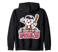 Mon cœur est sur ce Terrain de Baseball, Maman, Maman, Maman, Maman, fière Sweat à Capuche