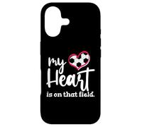 Mon cœur est sur ce Terrain de Football Coque pour iPhone 17