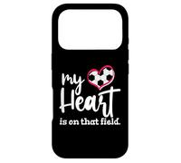 Mon cœur est sur ce Terrain de Football Coque pour iPhone 17 Pro