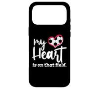 Mon cœur est sur ce Terrain de Football Coque pour iPhone 17 Pro Max