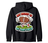 Mon cœur est sur ce Terrain de Football, Maman, Maman, Maman, Maman, fière Sweat à Capuche