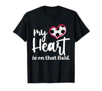 Mon cœur est sur ce Terrain de Football T-Shirt