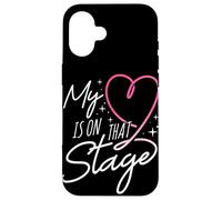 Mon cœur est sur Cette scène Maman Danseuse, récital Coque pour iPhone 16