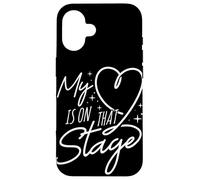 Mon cœur est sur Cette scène Récital de la Maman Danseuse Coque pour iPhone 16