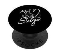 Mon cœur est sur Cette scène Récital de la Maman Danseuse PopSockets PopGrip Adhésif