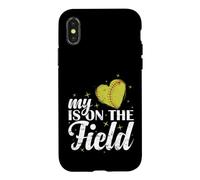 Mon cœur est sur Le Terrain Coque pour iPhone X/XS
