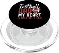 Mon cœur est tourné vers ce Terrain de Football, Papa PopSockets PopGrip pour MagSafe