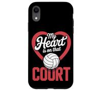 Mon cœur est tourné vers ce Terrain de Volley-Ball Coque pour iPhone XR
