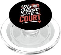 Mon cœur est tourné vers ce Terrain de Volley-Ball PopSockets PopGrip pour MagSafe