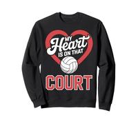 Mon cœur est tourné vers ce Terrain de Volley-Ball Sweatshirt