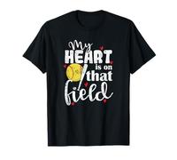 Mon cœur est tourné vers ce Terrain. Le Softball T-Shirt