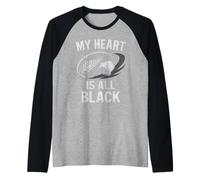 Mon cœur est Tout Noir Manche Raglan