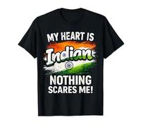 Mon cœur est Une Inde fière d'être Indienne T-Shirt