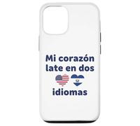 Mon cœur Tardif en Deux Langues US El Salvador Hearts Coque pour iPhone 12/12 Pro
