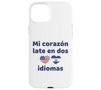 Mon cœur Tardif en Deux Langues US El Salvador Hearts Coque pour iPhone 15 Plus
