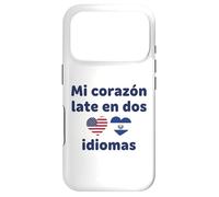 Mon cœur Tardif en Deux Langues US El Salvador Hearts Coque pour iPhone 17 Pro