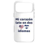 Mon cœur Tardif en Deux Langues US El Salvador Hearts Coque pour iPhone 17 Pro Max