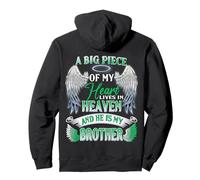 Mon cœur VIT au Paradis Il est Mon frère Mémorial Sympathie Sweat à Capuche