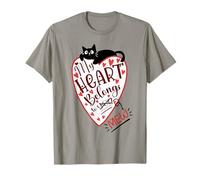 Mon cœur Vous Appartient, Cat Lovers Meow Design T-Shirt