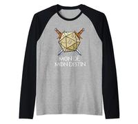 Mon Dé Mon Destin Jeu De Role Humour Jdr Cadeau Geek Manche Raglan