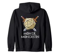 Mon Dé Mon Destin Jeu De Role Humour Jdr Cadeau Geek Sweat à Capuche
