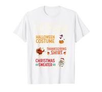 Mon déguisement de Noël Laid pour Halloween, Thanksgiving, Automne T-Shirt Graphique avec Valeur