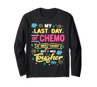Mon dernier jour de chimio aujourd'hui, j'étais une guerrière plus coriace contre le cancer Manche Longue