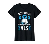 Mon Dieu est Plus Fort Que la Conscience de la SLA T-Shirt Graphique avec Valeur
