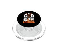 Mon Dieu Est Plus Fort Que La Leucémie Jésus Bible Chrétienne PopSockets PopGrip pour MagSafe