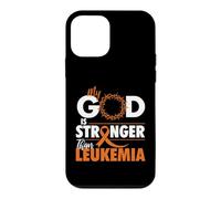 Mon Dieu est Plus Fort Que la leucémie - Sensibilisation à la leucémie Coque pour iPhone 12 Mini