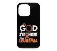 Mon Dieu est Plus Fort Que la leucémie - Sensibilisation à la leucémie Coque pour iPhone 13 Pro