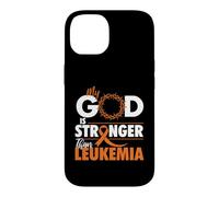 Mon Dieu est Plus Fort Que la leucémie - Sensibilisation à la leucémie Coque pour iPhone 14