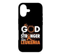 Mon Dieu est Plus Fort Que la leucémie - Sensibilisation à la leucémie Coque pour iPhone 17